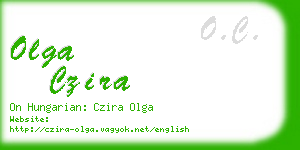 olga czira business card